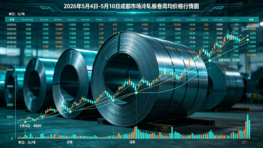2026年5月4日-5月10日成都市場(chǎng)冷軋板卷周均價(jià)格