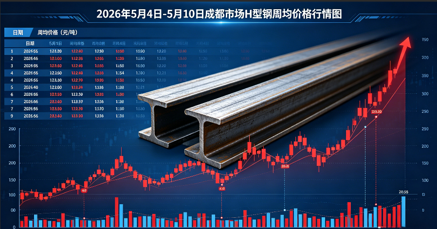 2026年5月4日-5月10日成都市場H型鋼周均價格