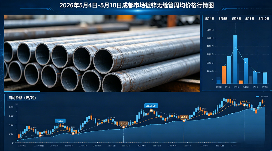 2026年5月4日-5月10日成都市場鍍鋅無縫管周均價格