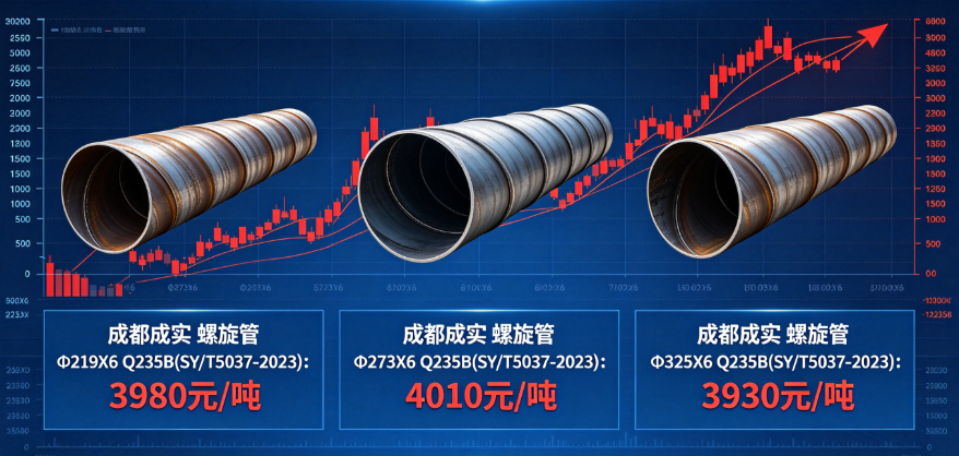 5月12日成都市場螺旋管價格行情
